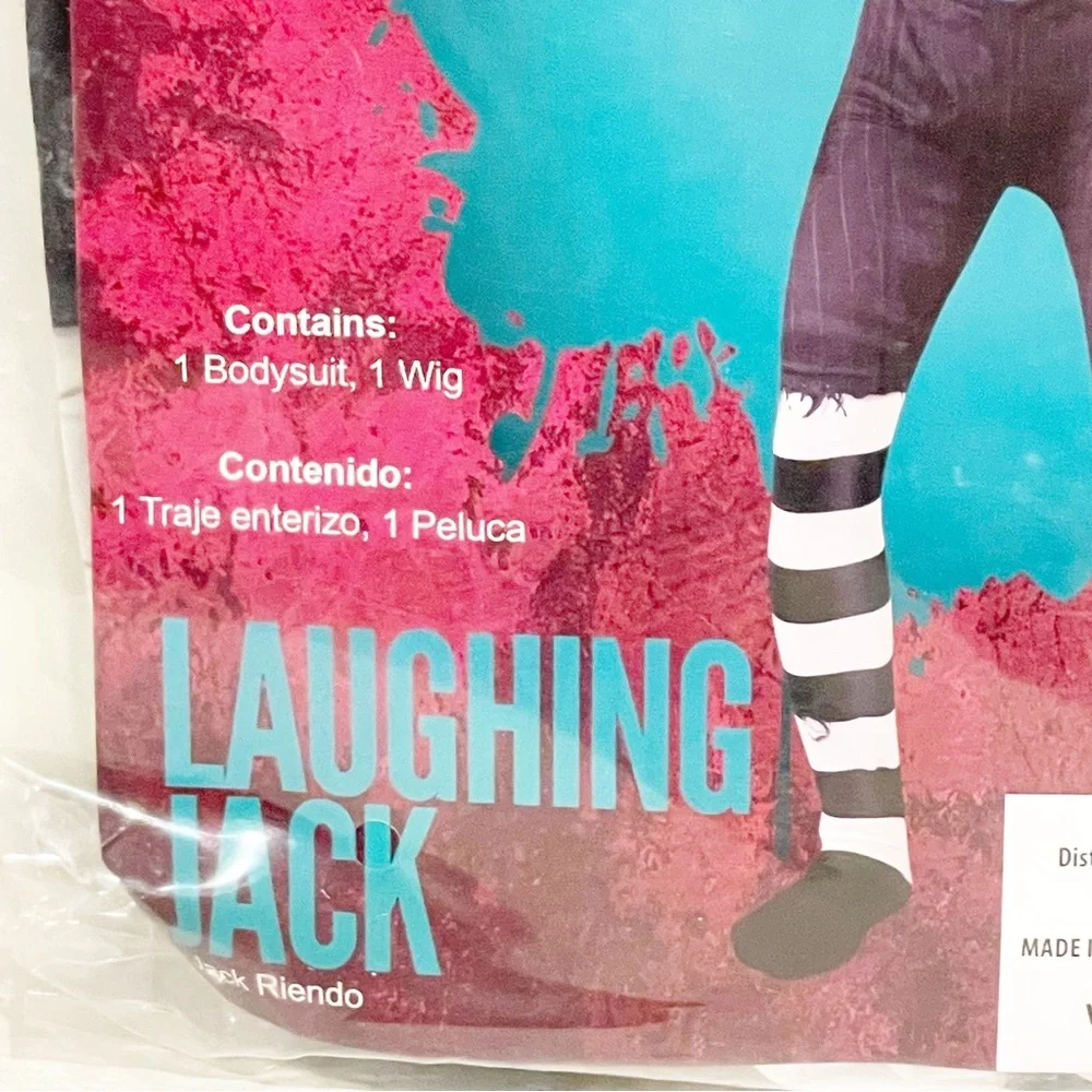 MorphSuit Boys Size Medium 8-10 Costumes Laughing Jack‎ Bodysuit Halloween